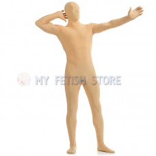 Full Body Light yellow Lycra Spandex Bodysuit Solid Color Zentai  suit Halloween Fancy Dress Costume 